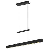 Reality Pendelleuchte Paros R32043132 mattschwarz Metall B/H/T: ca. 90x150x11 cm Paros - mattschwarz (90,00/150,00/11,00cm) - Reality