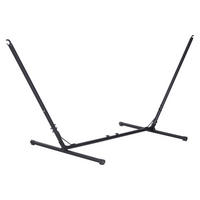 Outsunny Hängemattengestell schwarz Metall B/H/L: ca. 108x120x380 cm Hängemattengestell - schwarz (380,00/108,00/120,00cm) - Outsunny