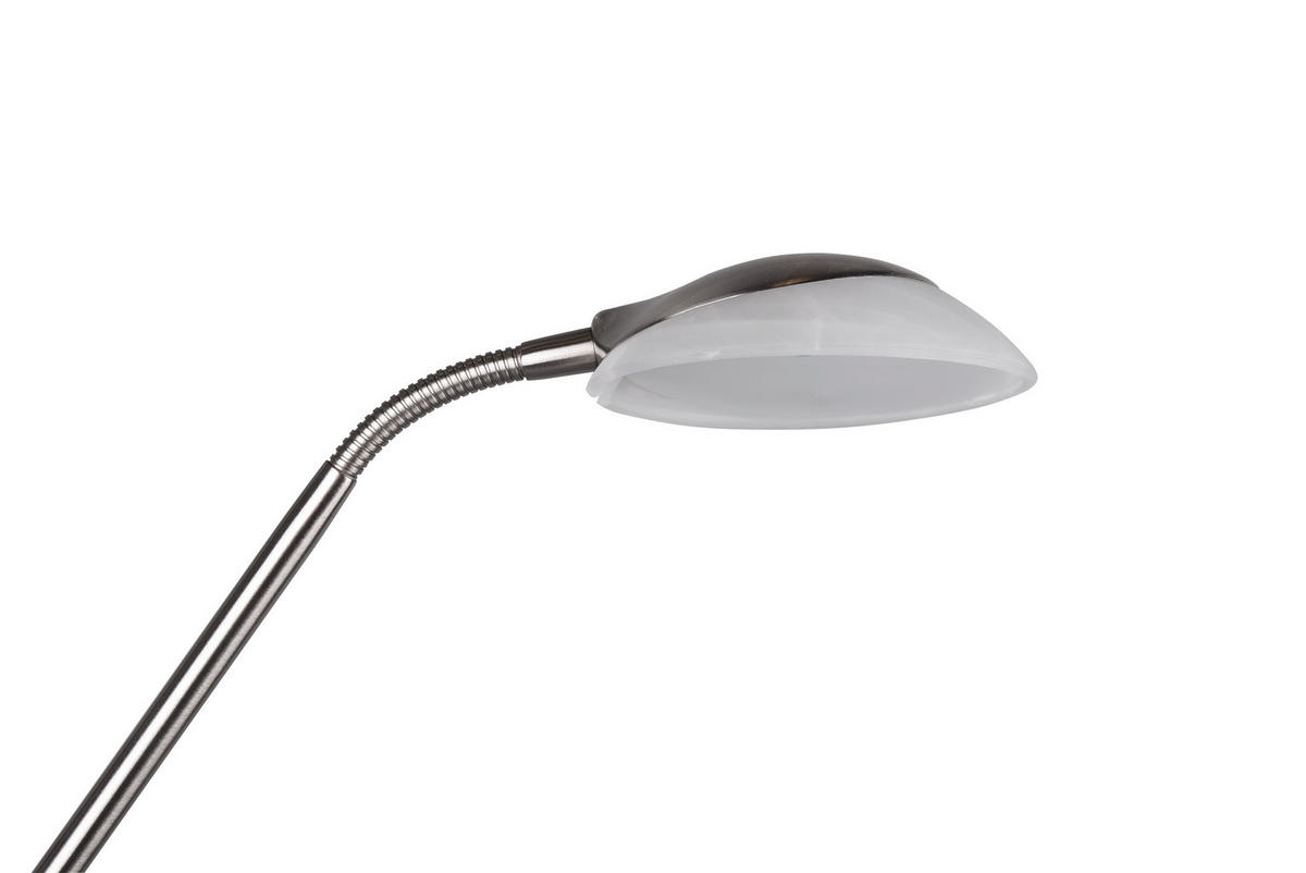 Reality Stehleuchte ORSON R40073507 nickel matt weiß Metall Glas H/D: ca. 180x32 cm Orson - weiß/nickel matt (32,00/180,00cm) - Reality