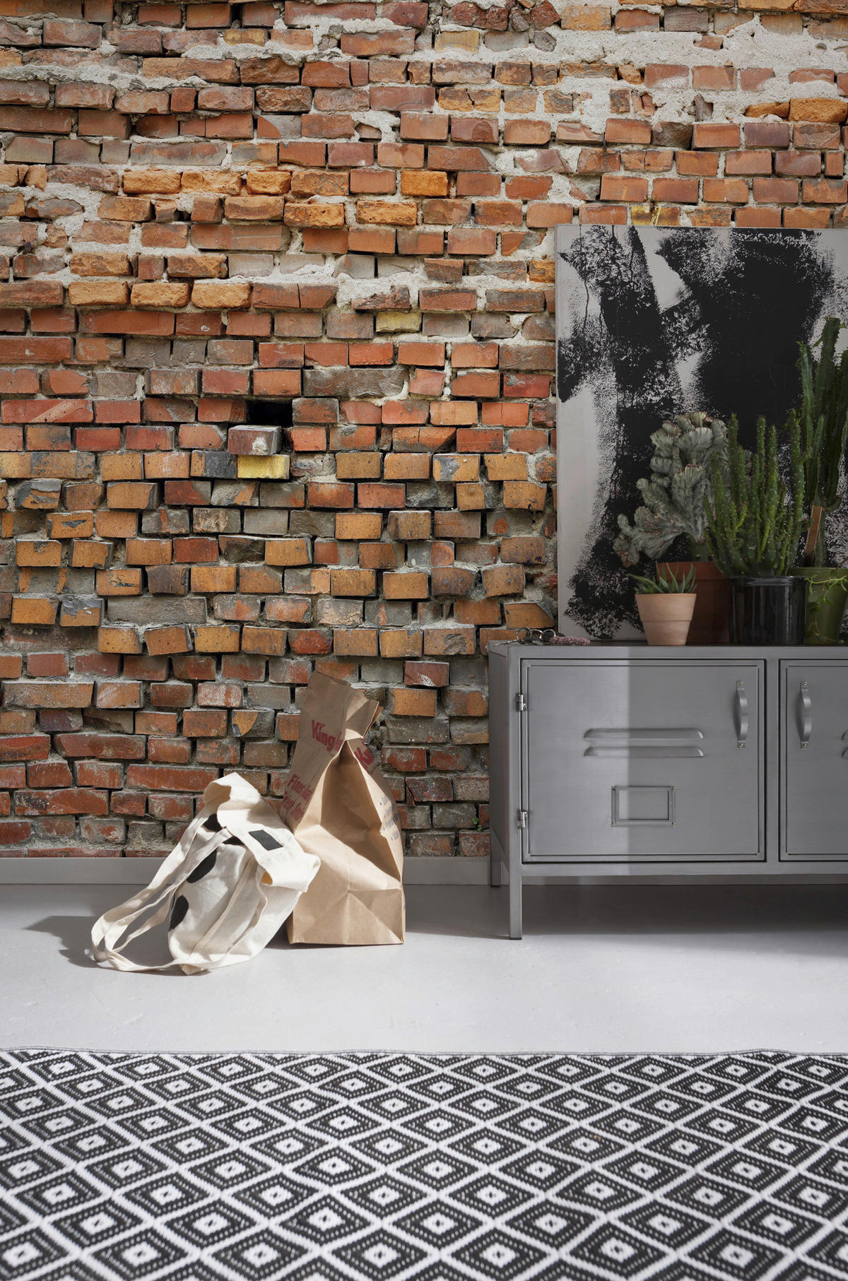 Komar Fototapete Bricklane B/L: ca. 250x250 cm Bricklane - (250,00/250,00cm) - Komar
