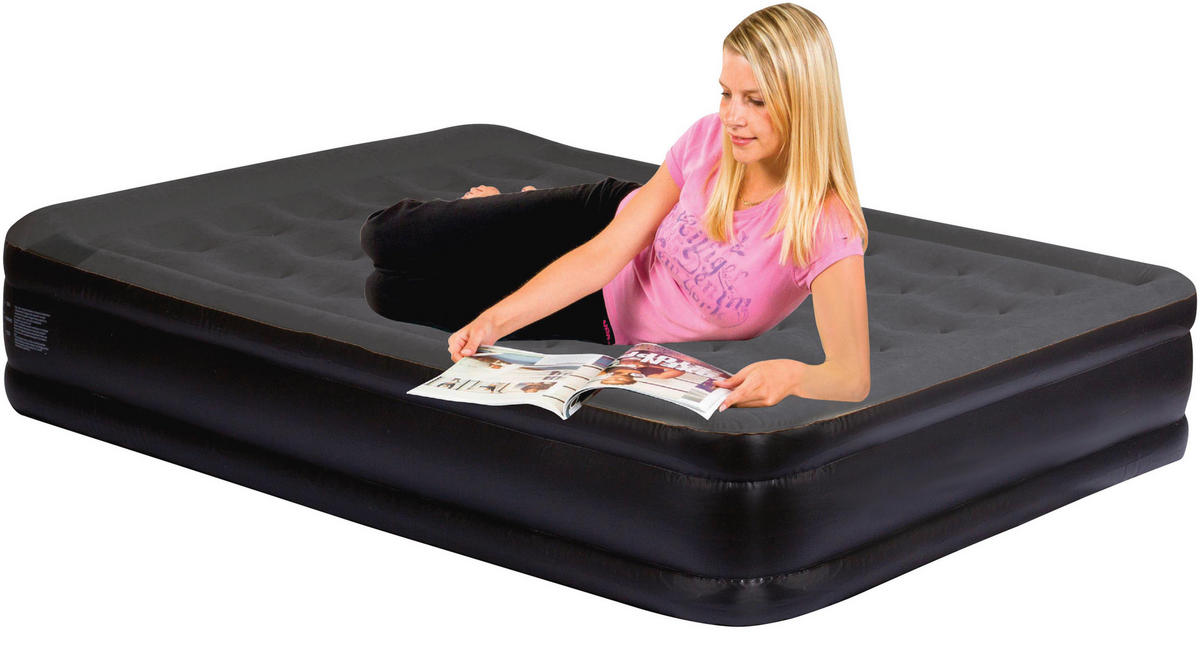 Happy People Luftbett anthrazit B/H/L: ca. 157x47x203 cm Luftbett_aufblasbar - anthrazit/grau (203,00/157,00/47,00cm) - Happy People