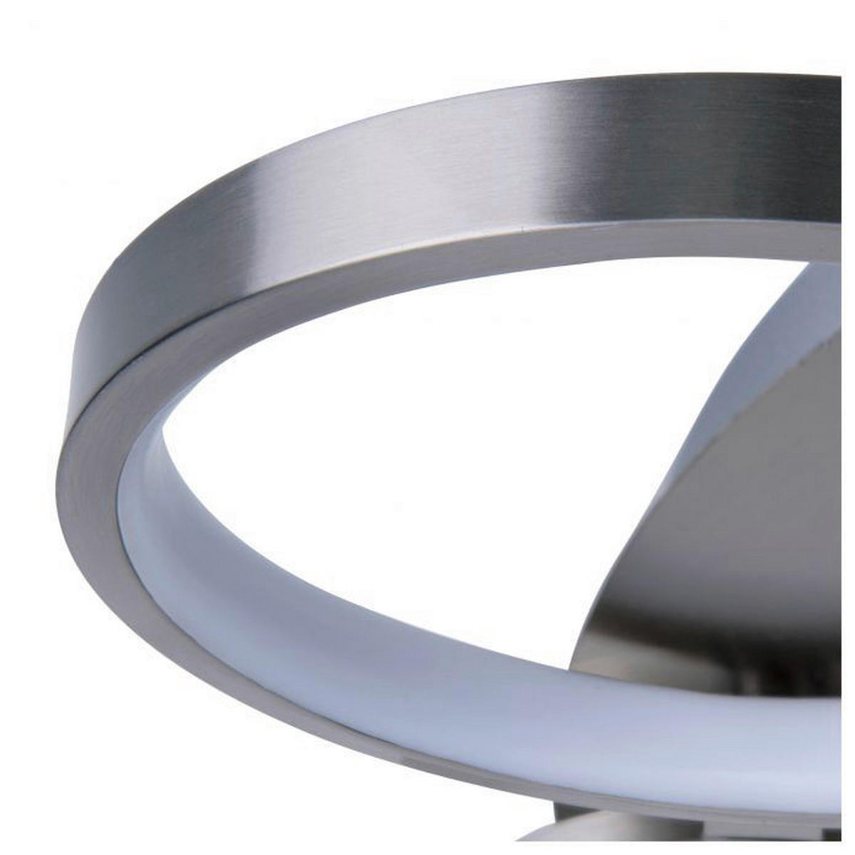 Näve Leuchten LED Deckenleuchte NV1363650 stahlfarbig Aluminium H/D: ca. 10x56 cm null 3 Brennstellen Stelari - stahlfarbig (56,00/10,00cm) - Näve Leuchten