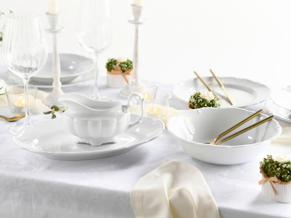 CreaTable Servier-Set Maria Theresia weiß Porzellan Maria Theresia - weiß - CreaTable