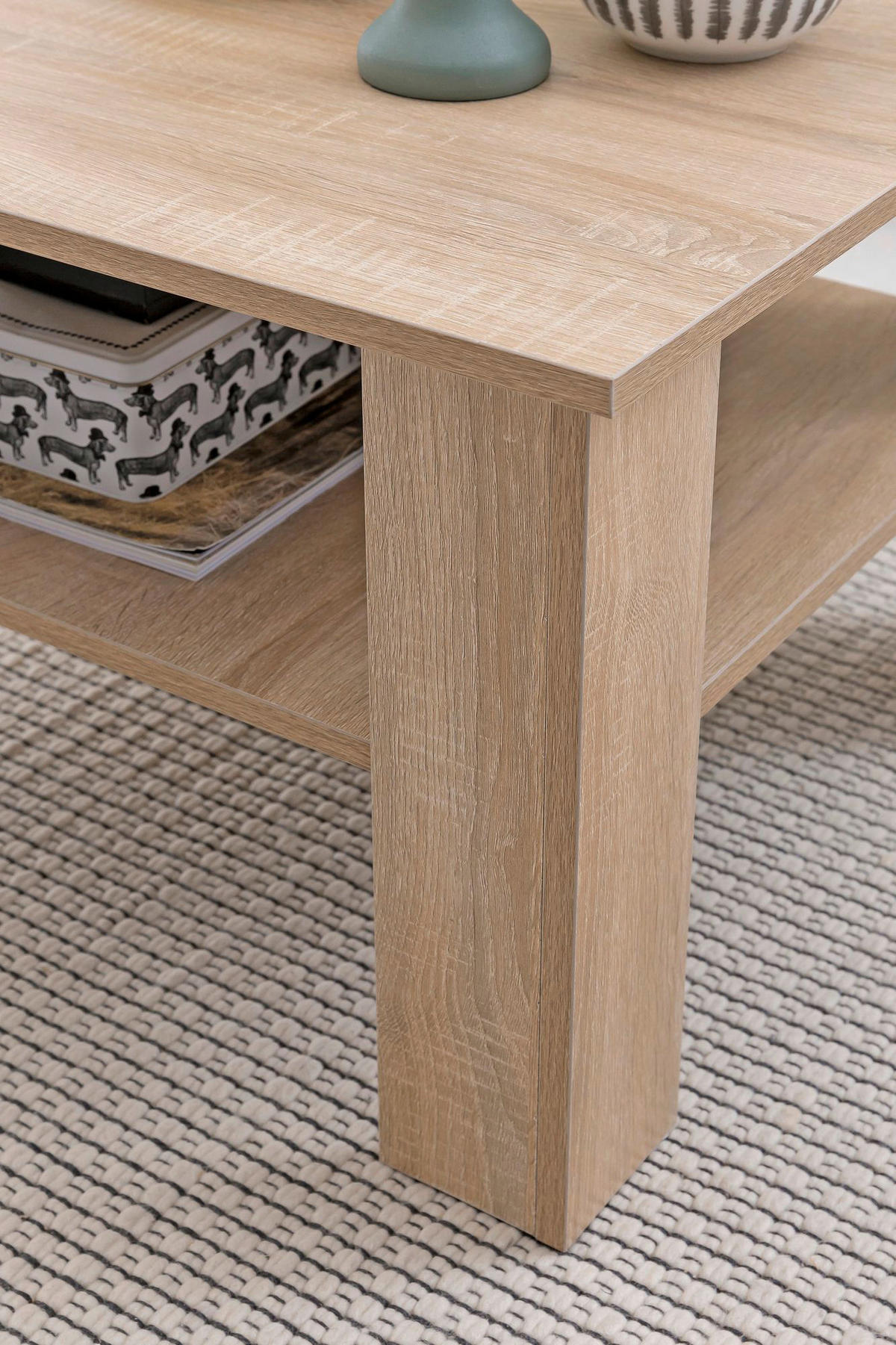 Couchtisch braun B/H/T: ca. 60x42x60 cm Couchtisch - braun (60,00/42,00/60,00cm) - Wohnling