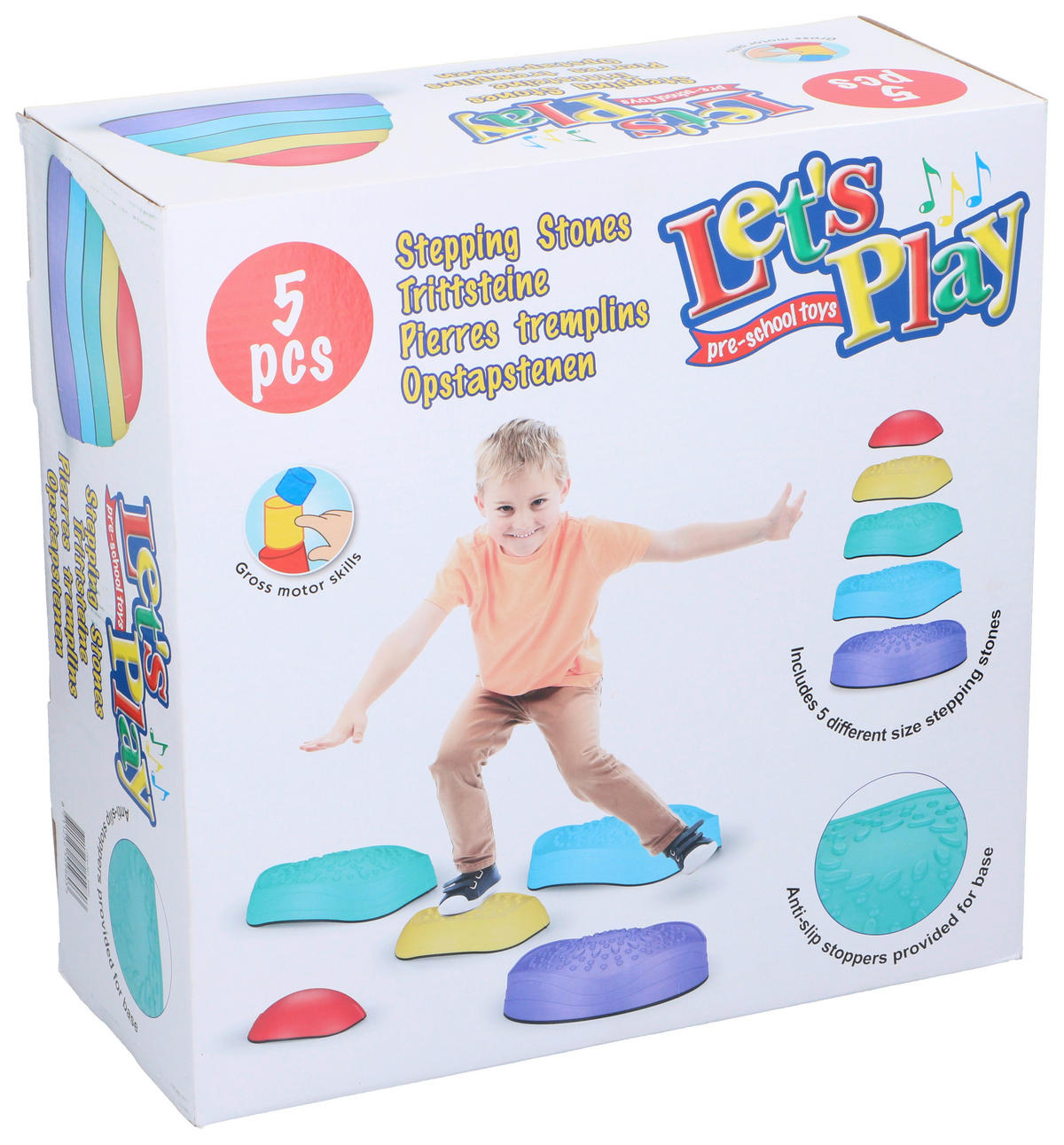 LET'S PLAY Trittsteine B/H/L: ca. 33x15x33 cm Trittsteine_5tlg. - mehrfarbig (33,00/33,00/15,00cm) - LET'S PLAY