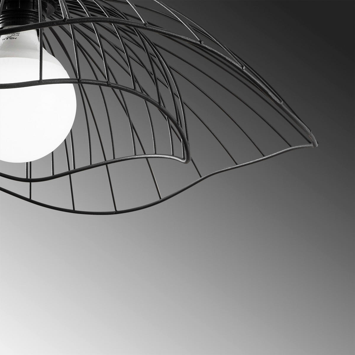 Opviq Pendelleuchte Farac-6380 schwarz B/H/T/L/D: ca. 50x111x50x50x50 cm E27 1 Brennstellen Farac - schwarz (50,00/50,00/111,00cm) - Opviq