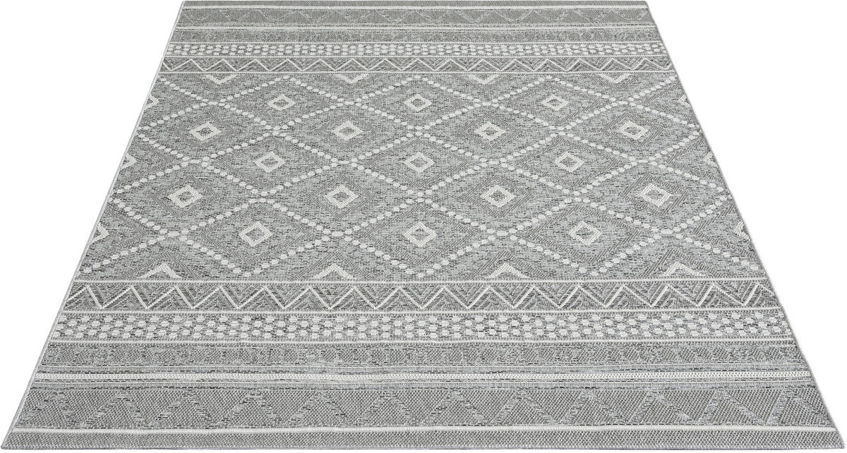 Merinos Teppich Ottowa grau B/L: ca. 140x200 cm Ottowa - grau (140,00/200,00cm) - Merinos