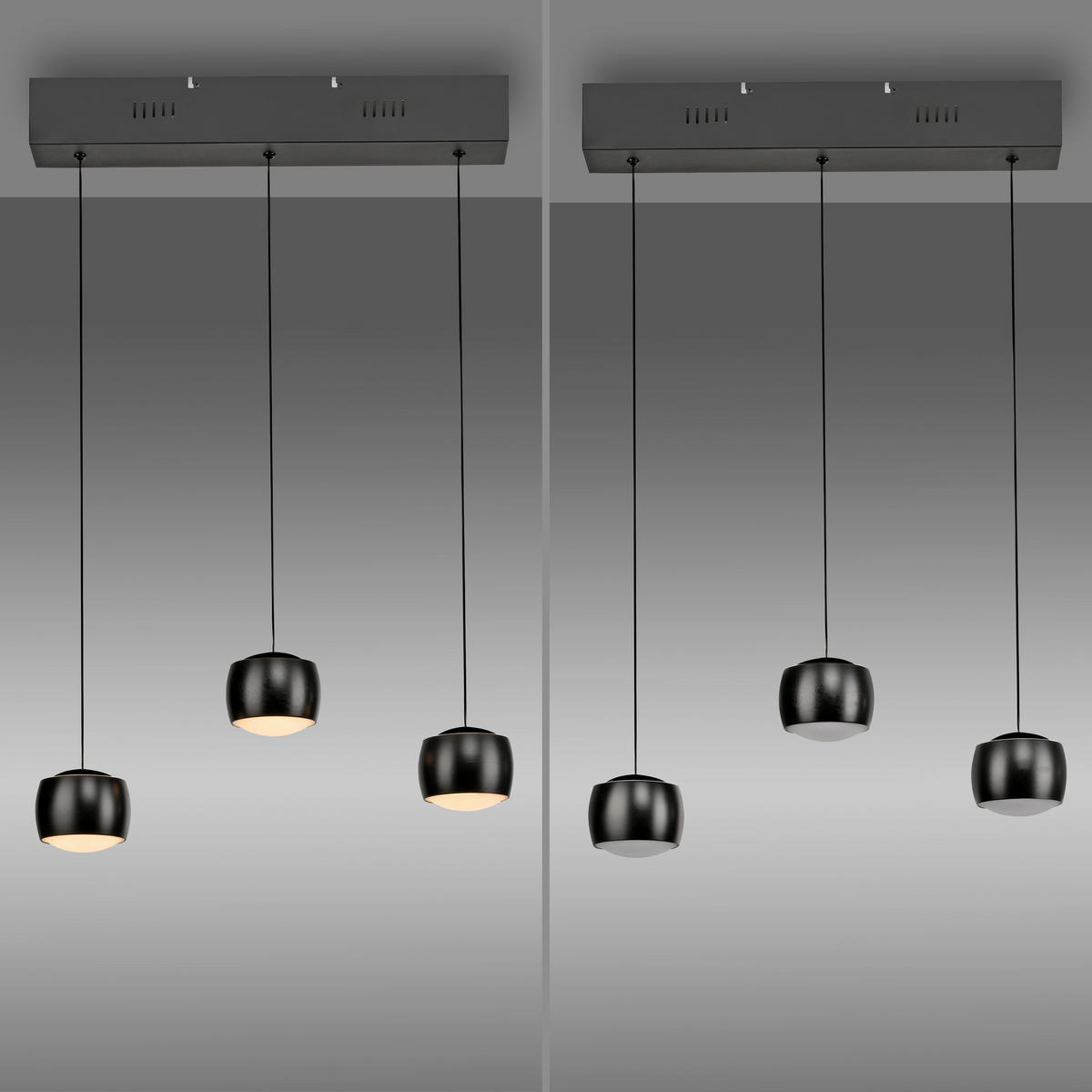 Just Light Pendelleuchte schwarz Pendelleuchte_Ballini schwarz - schwarz - Just Light