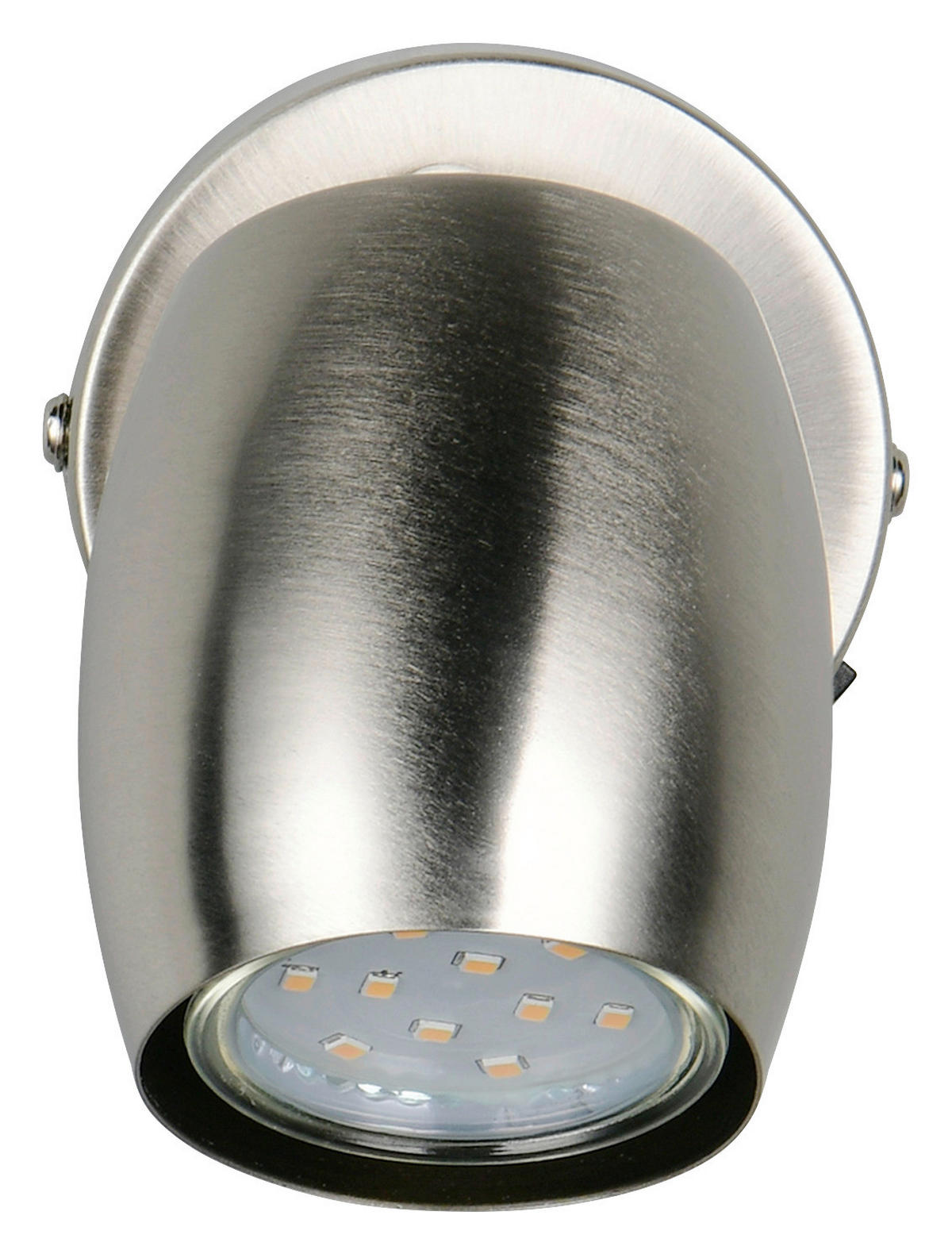 Reality Leuchten Spots nickel matt Metall B/H/L: ca. 9,5x14x8 cm GU10 1 Brennstellen Spot_Nancy_1 - nickel matt (8,00/9,50/14,00cm) - Reality Leuchten