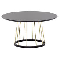 Couchtisch schwarz B/H/T: ca. 80x42x80 cm Couchtisch - schwarz (80,00/42,00/80,00cm) - Wohnling