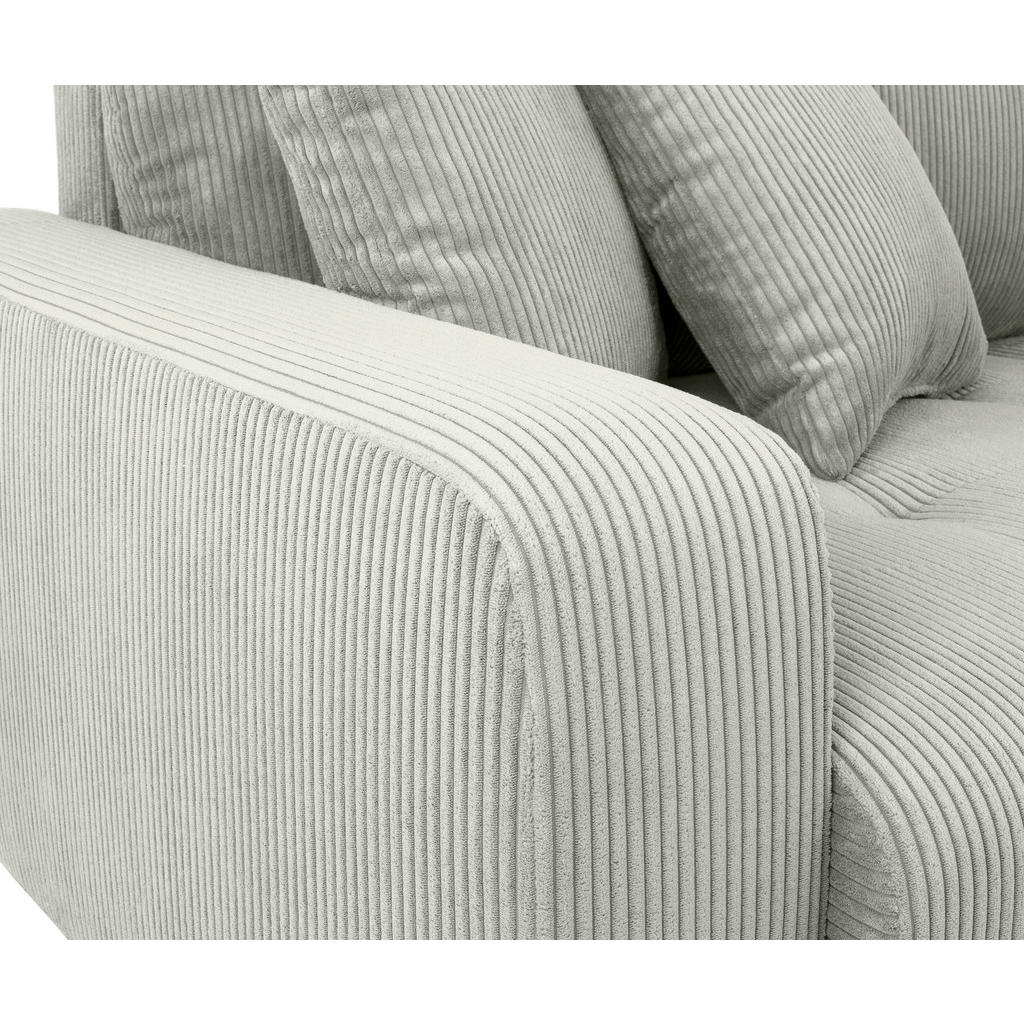 Thumbnail - Big Sofa Alpha New hellgrau Microfaser B/H/T: ca. 244x85x112 cm