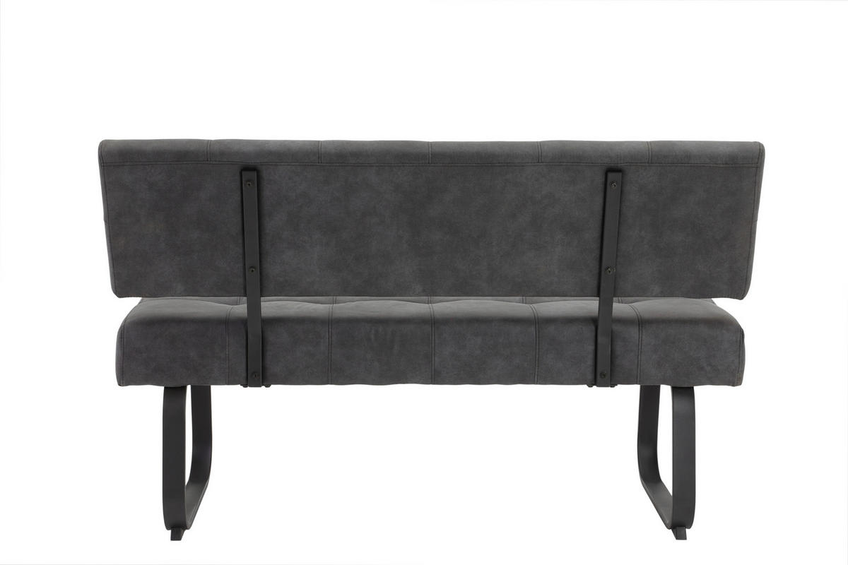 Essgruppe Luise I Eiche anthrazit Microfaser B/H/T: ca. 160x76x80 cm Luise I - Eiche/anthrazit (160,00/76,00/80,00cm) - Hela