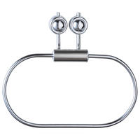 Handtuchring silber Eisen B/H/L: ca. 19x15x4,5 cm Handtuchring_Atlantik - silber (4,50/19,00/15,00cm) - Axentia