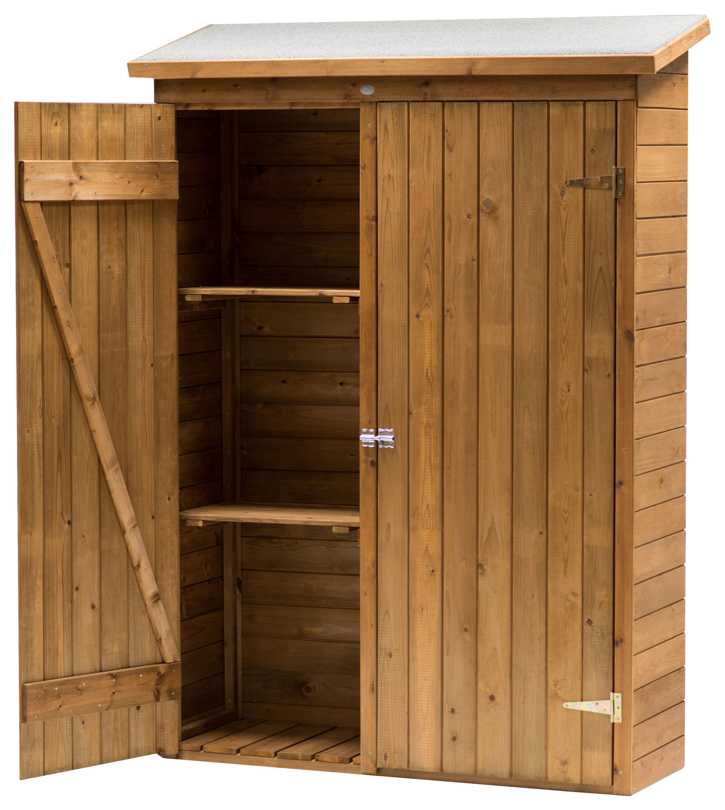 AXI Gartenschrank Olivier braun Holz B/H/T: ca. 122x180x40 cm Olivier - braun (122,00/180,00/40,00cm) - AXI