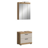 Badezimmer-Set Scout Evoke Oak Nachbildung Kaschmirgrau Nachbildung B/H/T: ca. 60x191x34 cm Scout - Kaschmirgrau (60,00/191,00/34,00cm) - xonox.home
