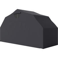 Outsunny Motorradgarage schwarz B/H/L: ca. 135x191x345 cm Motorradgarage - schwarz (345,00/135,00/191,00cm) - Outsunny