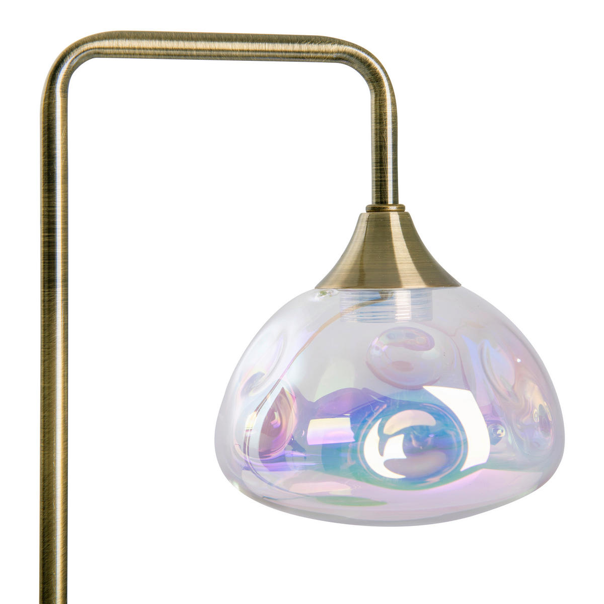 Näve Leuchten Tischleuchte 3184245 messing Metall Glas B/H/T: ca. 17,5x45x17,5 cm null 1 Brennstellen Varna - messing (17,50/45,00/17,50cm) - Näve Leuchten