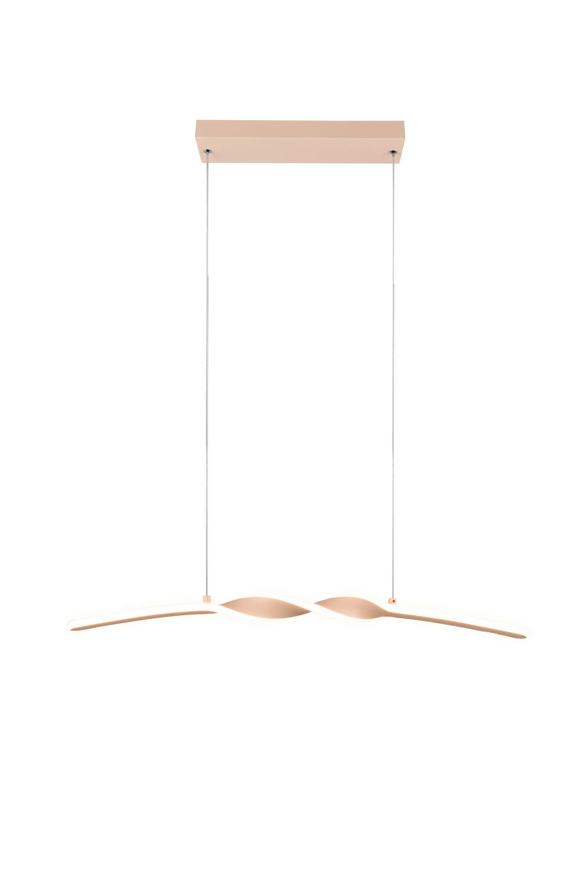 Reality LED Pendelleuchte Ginko sand Metall B/H/T: ca. 79x15x9 cm 1.0 Brennstellen Ginko - sand (79,00/15,00/9,00cm) - Reality