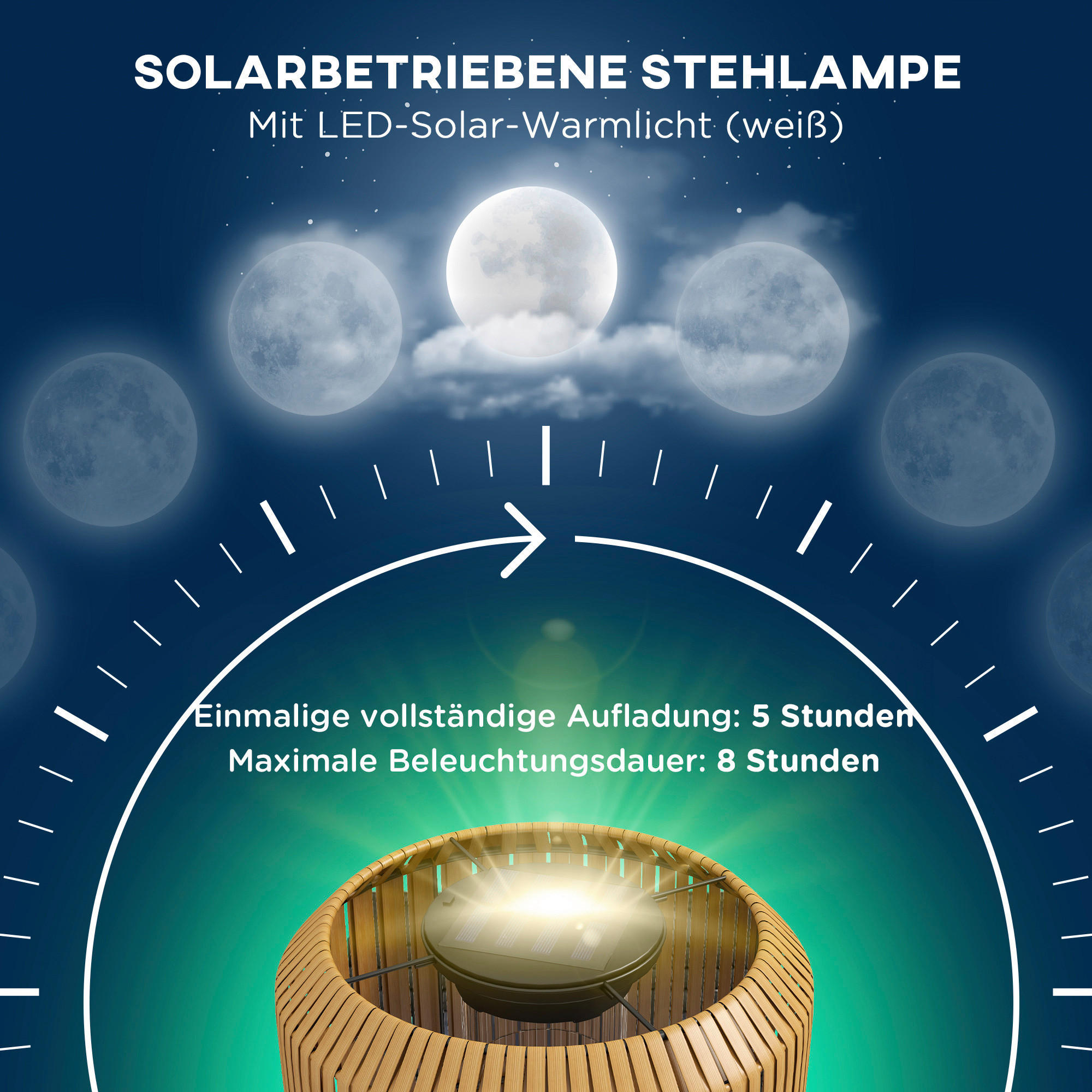 Solarleuchte 867-152V00YL gelb Edelstahl...