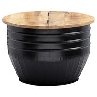 Couchtisch schwarz B/H/T: ca. 60x41x60 cm Couchtisch - schwarz (60,00/41,00/60,00cm) - Wohnling
