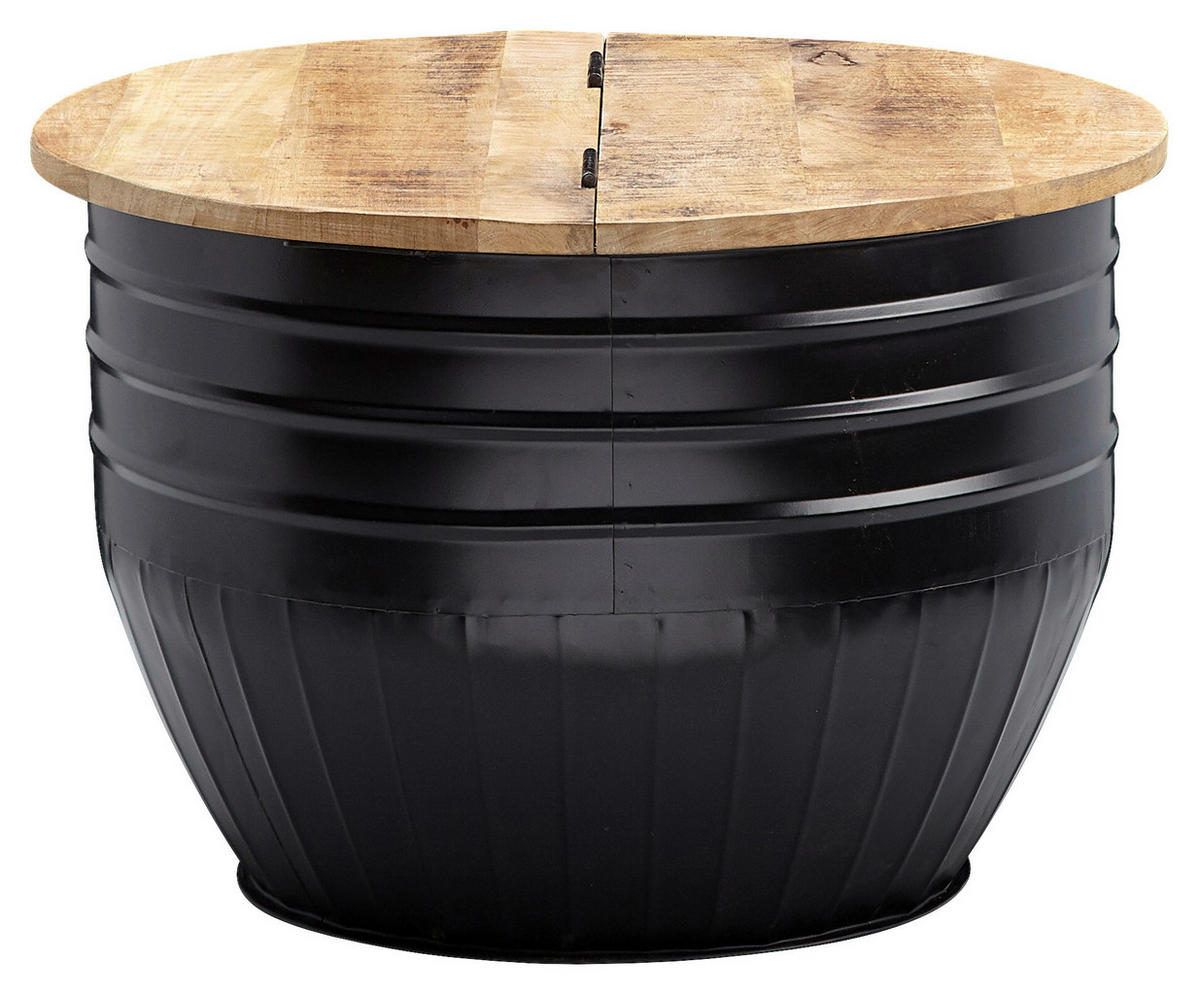 Couchtisch schwarz B/H/T: ca. 60x41x60 cm Couchtisch - schwarz (60,00/41,00/60,00cm) - Wohnling