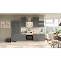 Flex-Well Küchenblock Morena Basalt matt B/H/T: ca. 310x234x60 cm Morena - Eiche/Basalt (310,00/234,00/60,00cm) - Flex-Well