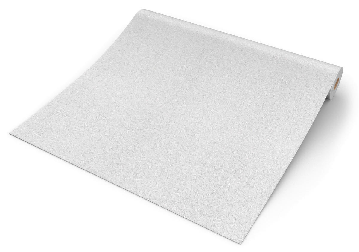Rasch Papiertapete Struktur weiß B/L: ca. 53x1005 cm Papiertapete_256406 - weiß (53,00/1005,00cm) - Rasch