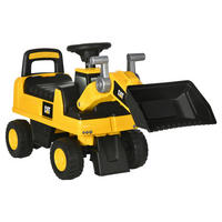 HOMCOM Kinder-Fahrzeug gelb B/H/L: ca. 29,5x78x54 cm Sitzbagger - gelb (54,00/29,50/78,00cm) - HOMCOM