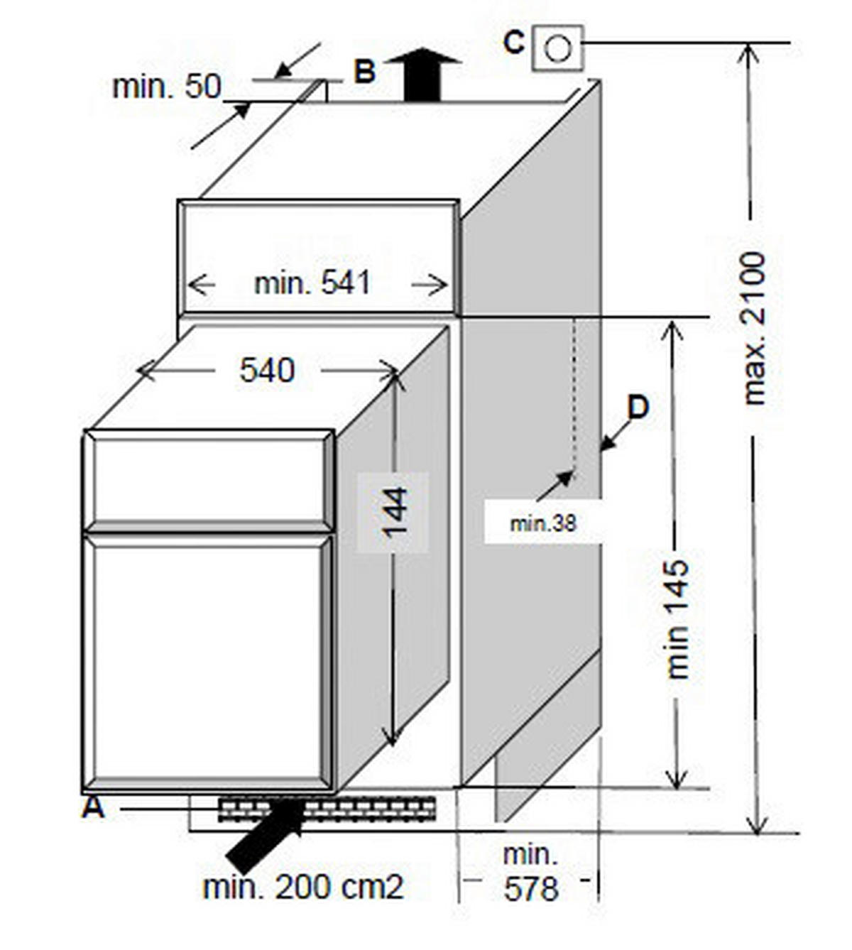 Respekta Küchenblock Economy weiß B/H/T: ca. 310x200x60 cm Economy - Eiche/weiß (310,00/200,00/60,00cm) - Respekta
