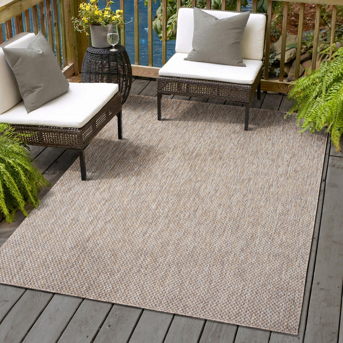 Sanat Outdoorteppich MELISSA braun B/L: ca. 120x170 cm MELISSA - braun (120,00/170,00cm) - Sanat