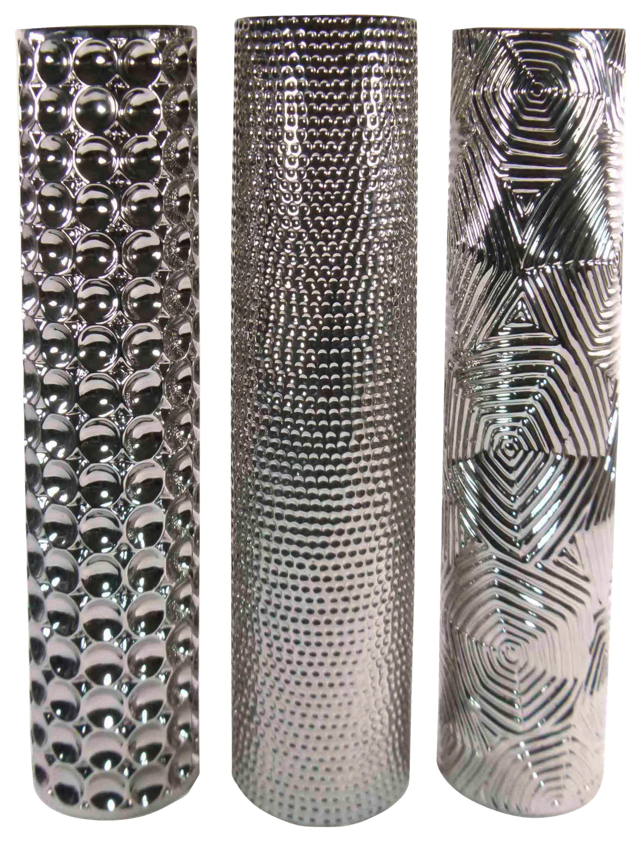Vase Vase_Magic-Silver - sortiert (12,00/12,00/50,00cm)