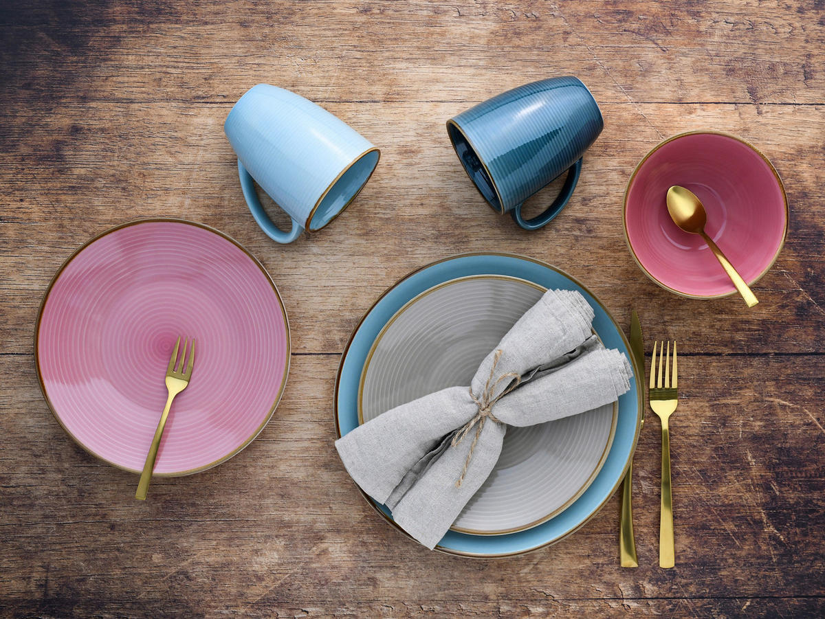 CreaTable Kombiservice COSY DAY bunt Steinzeug 16 tlg. COSY DAY - bunt - CreaTable