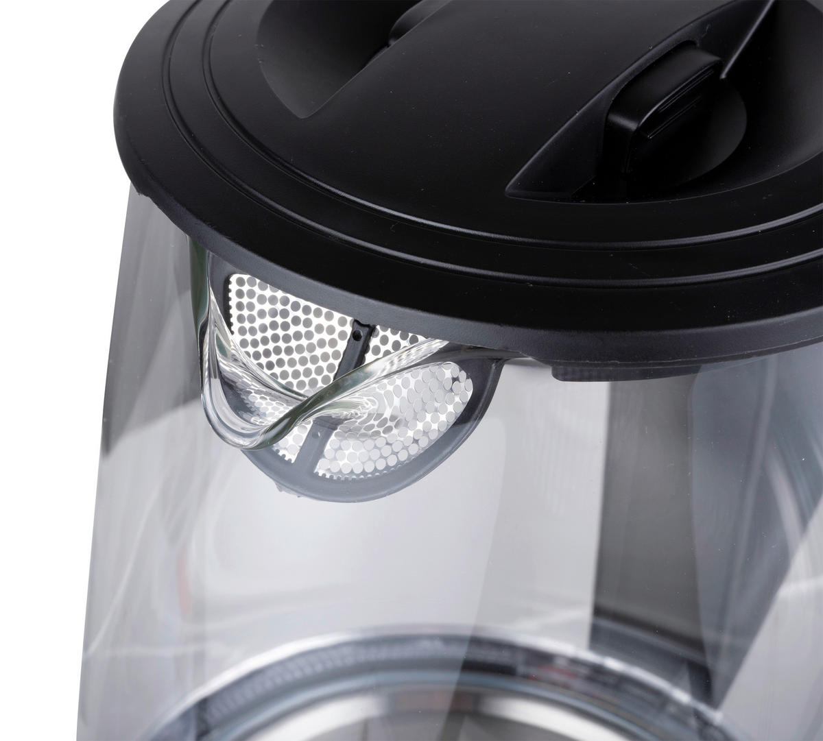 Alpina Glaswasserkocher schwarz Glas Edelstahl ca. 1,7 l Wasserkocher_Glas - schwarz (1,70l) - Alpina