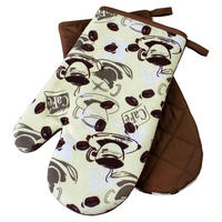 Ofenhandschuh Ofenhandschuhe_Paar_Café - beige/braun (17,00/29,00cm)