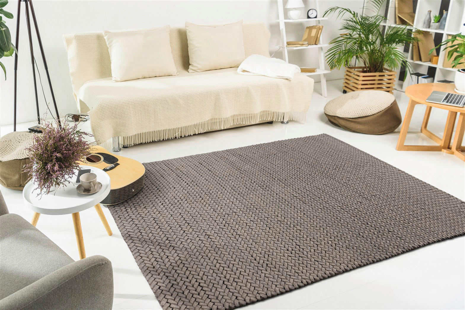 Padiro Flachflorteppich Robbie 125 braun B/H/L: ca. 200x2,1x290 cm Robbie 125 - braun (290,00/200,00/2,10cm) - Padiro