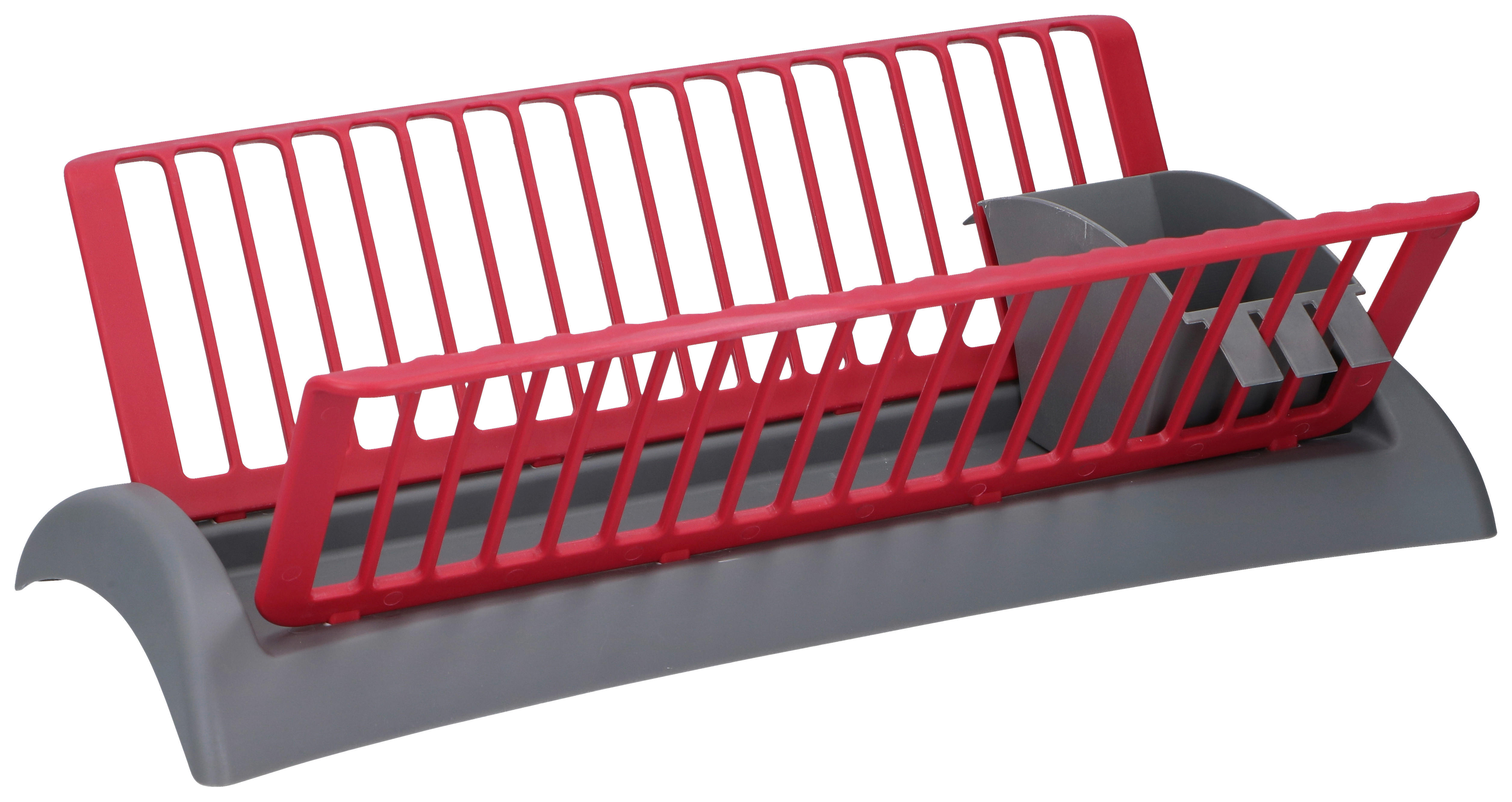 alpina Abtropgestell grau Abtropfgestell - rot/grau (46,50/26,00/14,00cm) - alpina