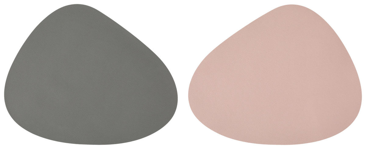 Platzmatte grau Kunststoff B/L: ca. 36x45 cm Platzmatte_Stone - rosa/grau (36,00/45,00cm)