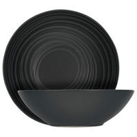 CreaTable Salatschale LAVA STONE dunkelgrau Steinzeug D: ca. 24 cm LAVA STONE - dunkelgrau (24,00cm) - CreaTable
