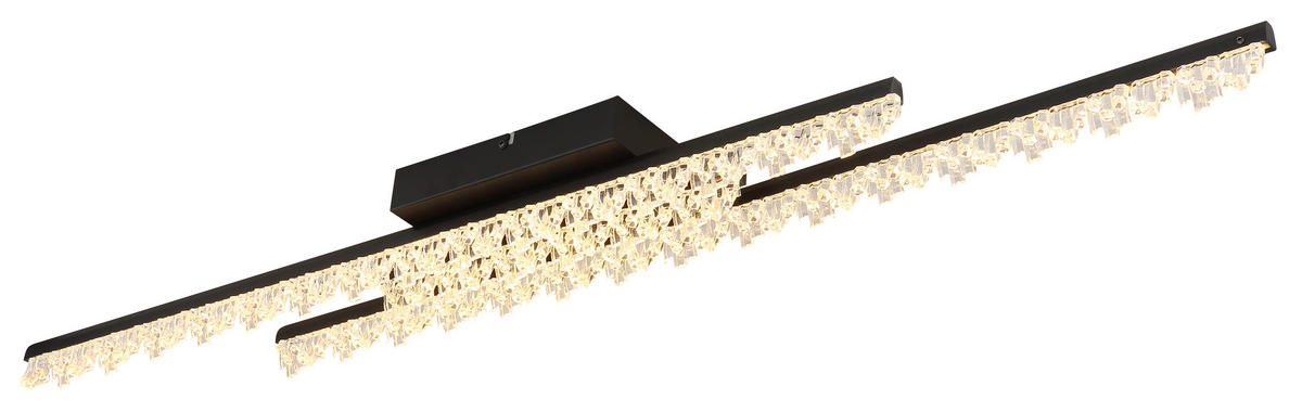 GLOBO Deckenventilator Deckenleuchte-Hilton - schwarz (14,00/9,00/104,00cm) - GLOBO