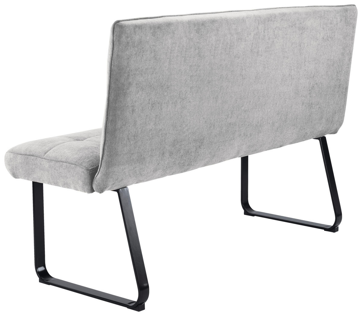 Bank TALEA hellgrau schwarz B/H/T: ca. 140x92x59 cm TALEA - hellgrau/schwarz (140,00/92,00/59,00cm) - byLIVING