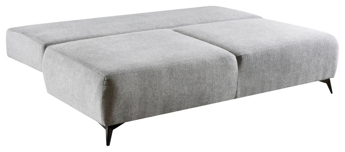 Dauerschlafsofa Viktoria grau B/H/T: ca. 212x97x98 cm Viktoria - schwarz/grau (212,00/97,00/98,00cm)