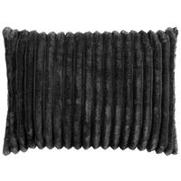 Dekokissen Luxus Flanell Luxus - schwarz (70,00/50,00cm) - POCOline