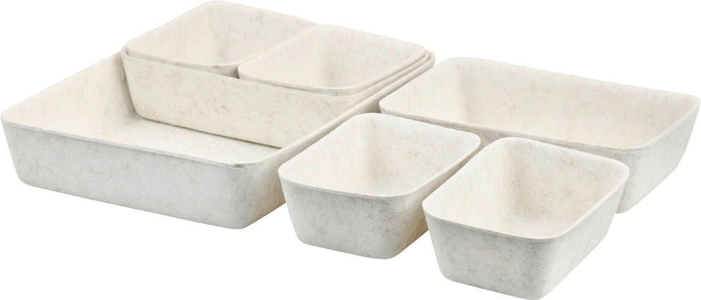 Kesper Schale weiß Polyester B/H/L: ca. 20x5x28,5 cm Schalen - weiß (28,50/20,00/5,00cm) - Kesper