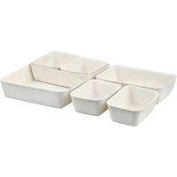 Kesper Schale weiß Polyester B/H/L: ca. 20x5x28,5 cm Schalen - weiß (28,50/20,00/5,00cm) - Kesper
