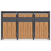 Westmann Mülltonnenbox Varius Holzoptik B/H/L: ca. 198x116x80 cm Varius - Holzoptik (80,00/198,00/116,00cm) - Westmann