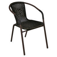 VCM Bistrostuhl dunkelbraun Stahl B/H/L: ca. 53x60x73 cm Bistrostuhl_d.braun - dunkelbraun (73,00/53,00/60,00cm) - VCM