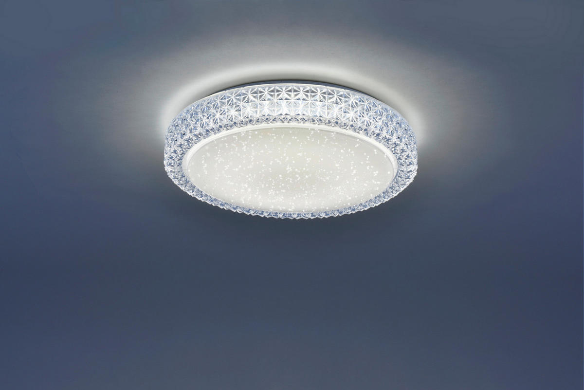 Just Light Deckenleuchte 14371-00 klar weiß Acryl Metall H/D: ca. 11x40 cm LED-Deckenleuchte_CCT_Frida - klar/weiß (40,00/11,00cm) - Just Light