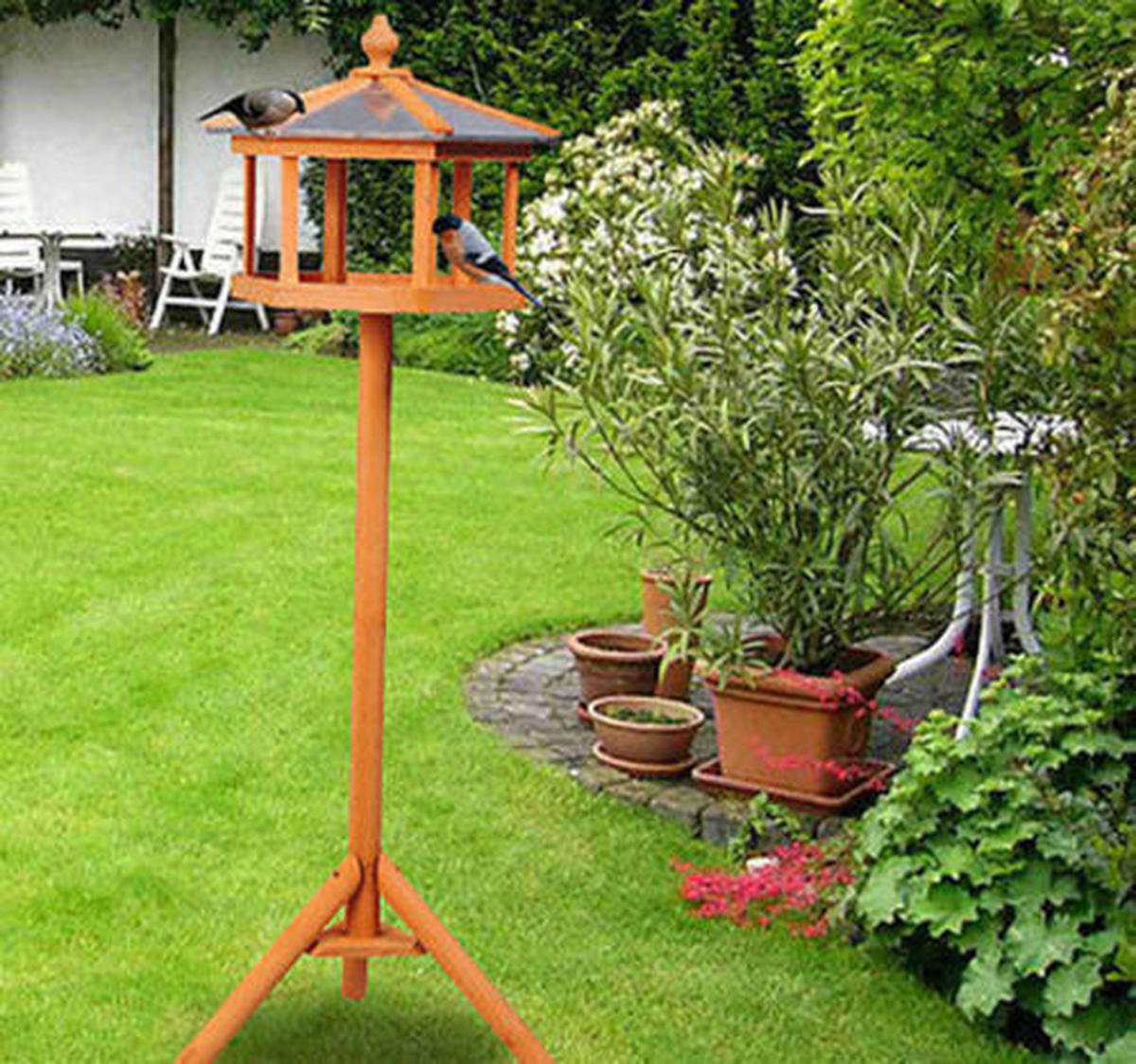 PawHut Vogelhaus braun Kiefer H/D: ca. 110x40 cm Vogelhaus - braun (40,00/110,00cm) - PawHut