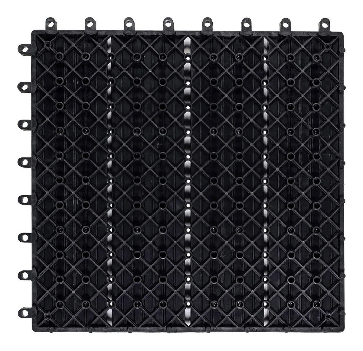 POCOline Terrassenfliese WPC, 6 Stück im Paket anthrazit B/L: ca. 30x30 cm WPC, 6 Stück im Paket - anthrazit (30,00/30,00cm) - POCOline