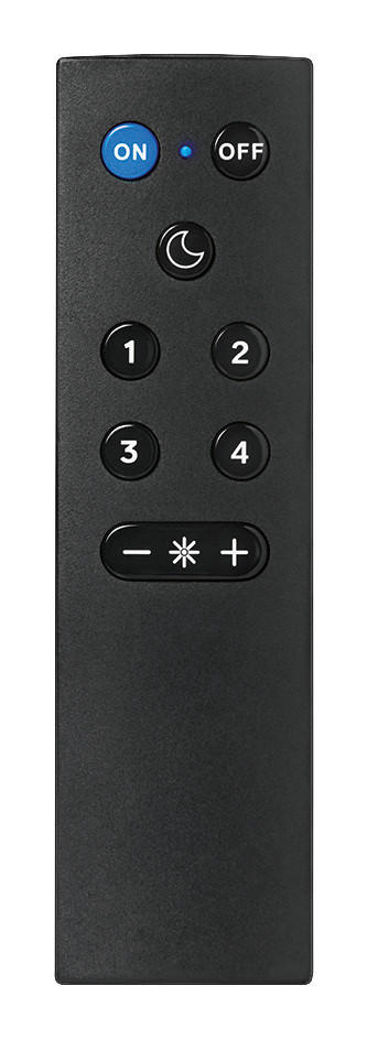 TRIO Wlan-Funkfernbedienung R070-02 schwarz Kunststoff B/H/L: ca. 4x2x14 cm WLAN-Funk-Fernbedienung - schwarz (14,00/4,00/2,00cm) - Trio
